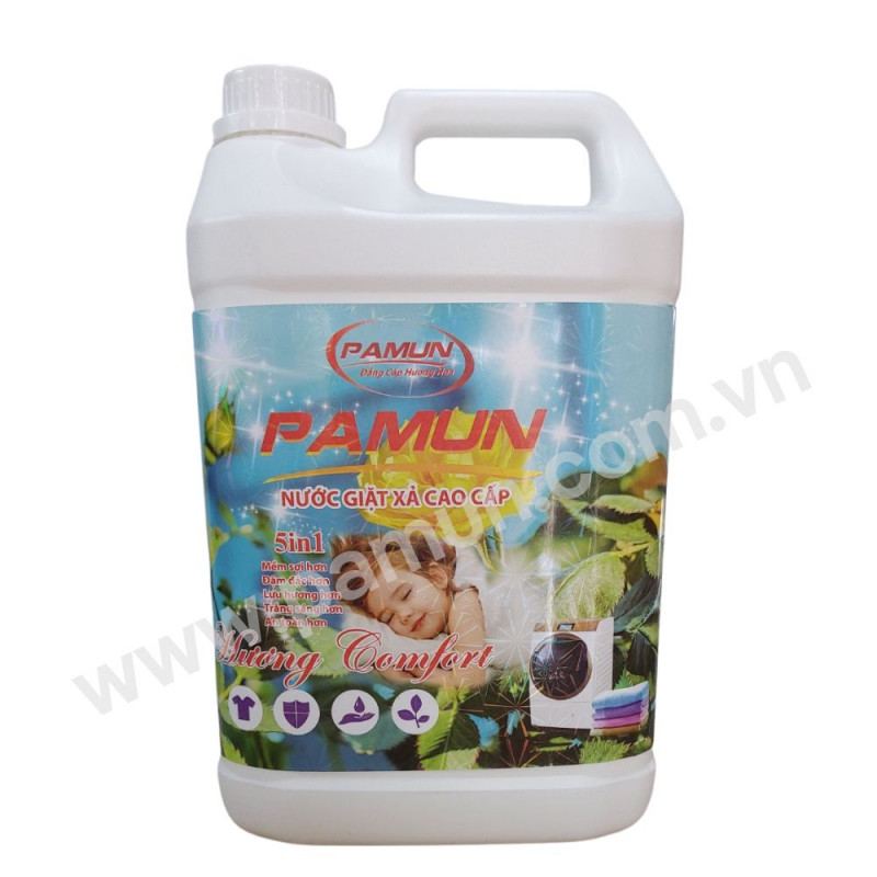 NƯỚC GIẶT XẢ PAMUN 4500ML HƯƠNG COMFORT