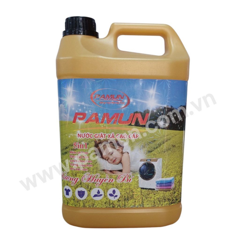 NƯỚC GIẶT XẢ PAMUN 4500ML HƯƠNG HUYỀN BÍ