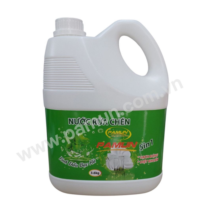 NƯỚC RỬA CHÉN PAMUN 3600ML BẠC HÀ