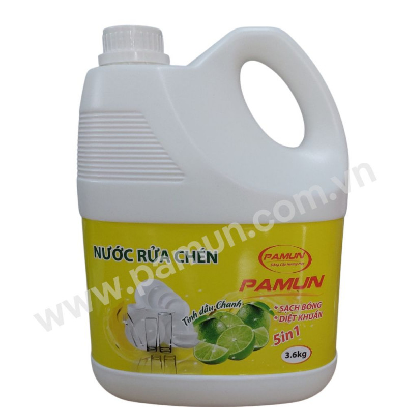 NƯỚC RỬA CHÉN PAMUN 3600ML CHANH