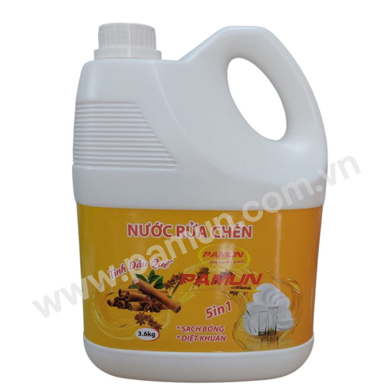 NƯỚC RỬA CHÉN PAMUN 3600ML QUẾ